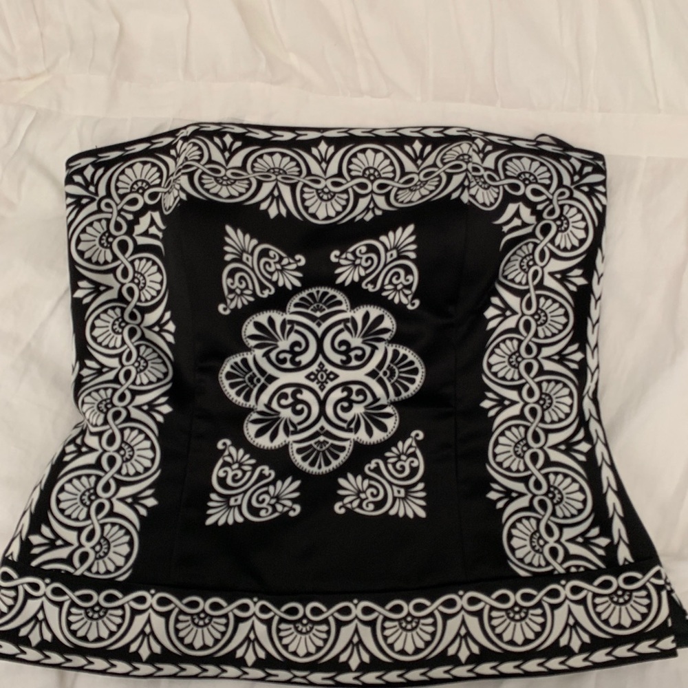 White House Black Market Strapless Top